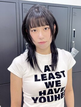 シェノン 表参道(CHAINON) ナチュラルブラック×韓国ハッシュカット