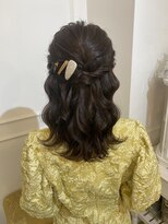 セット アンド バイ ルゥーダ 品川駅前店(SET and..by Rouxda.)&nbsp;ウェーブハーフアップ