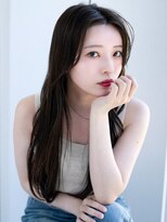 エインアンリー 明治神宮前(AIN.ANLY.) ◎デジタルパーマミディアムヘアコテ巻き風パーマ縮毛矯正韓国風