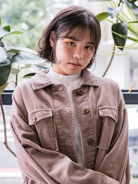 ヘアークラフト(Hair Craft) 似合わせボブカット×パーマ【岡山】暗髪ガーリー