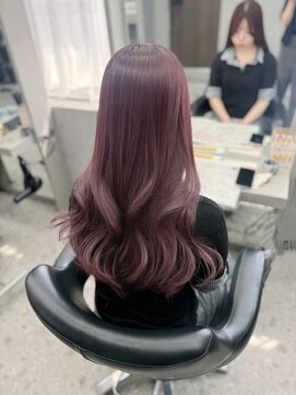 ボタン ハカタ(VOTAN hakata) 【柿本真優】ピンクラベンダー/ブリーチなし/暖色カラー