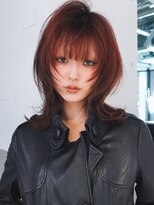 アルバム 銀座(ALBUM GINZA)&nbsp;くびれミディ顔周りレイヤー韓国ヘア前髪カット_F31342