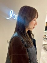 アイランド(I’sland) 顔周りレイヤーカット×ヘーゼルブラウン☆