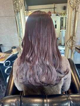 ノイズヘアー(NOISEHAIR) ピンクブラウン×ロング