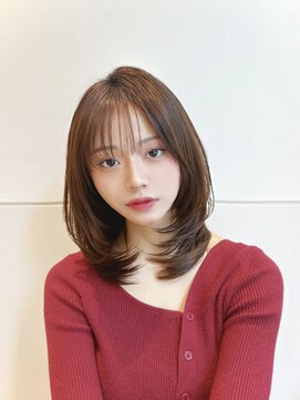 リブランド 銀座(REBRAND) 鎖骨下ミディアムレイヤーアッシュベージュ