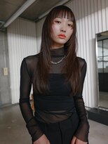 アンドスタイル(&style)&nbsp;【TSUJI】レイヤー ロングヘア 福岡 大名 顔まわり