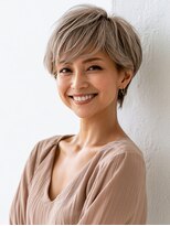 ヒマル 学芸大学(Himaru)&nbsp;大人女性/ヘアセット/ショートボブ/ネビージュ/小顔