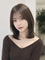 フォト イケブクロ(foto IKEBUKURO)&nbsp;秋イメチェン小顔ミディアムレイヤー/顔まわり/10代20代30代