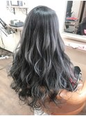 ブルーアッシュグラデーション