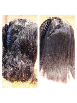 カシュカシュヘア(Cache-Cache hair) 小学生の髪に戻る！？縮毛矯正！