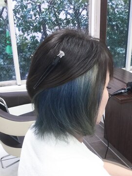 グリーン レーベル 川崎店(Green label) インナーカラー×アッシュ　【川崎/川崎駅】