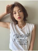 ♪大人カジュアルセンターパートショートボブ♪