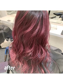 アッシュ 武蔵小金井店(Ash) ＼バレイヤージュ×カシスピンク／