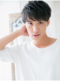 20代30代40代メンズショート斜めバングツーブロックa名護大東!