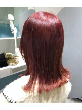 月日 艶髪ロブ【ピンクカラー】