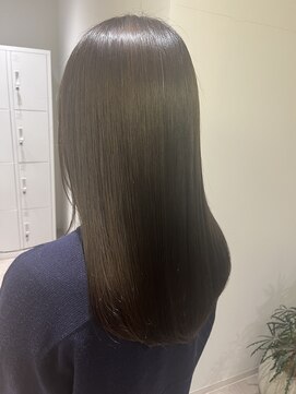 バカンス 八丁堀(BACANCES) 【BACANCES】グレージュ艶カラー