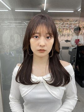 ロンド マーレ 天神大名店(Lond mare) イメチェン/チェリーブラウン/フェミニン/ダークアッシュ/束感