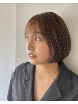エイド 都立大学(AID_) ナチュラルショートボブ×シースルーバング