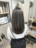 リベストバイジェービー 稲毛(li best. byjb)&nbsp;斜めバング/グレージュカラー/デザインカラー【稲毛／稲毛駅】