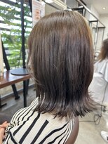 ヘアーメイク ラ パージュ 善通寺店 切りっぱなし×外ハネ