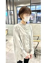 ムード タテマチ(mood tatemachi)&nbsp;ショートボブにもインナーカラーベージュ