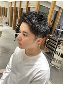 【LOVEST服部】アップバングパーマ/ダークアッシュ