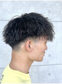 ＊強めツイストスパイラル/刈り上げマッシュ/パーマ