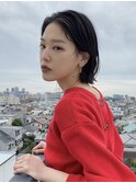 顔周りレイヤーボブ