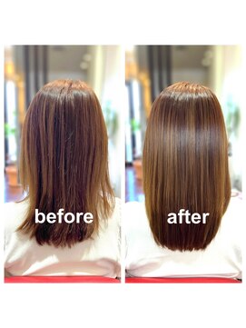 アウラ(aura) カット＋髪質改善＋トリートメント