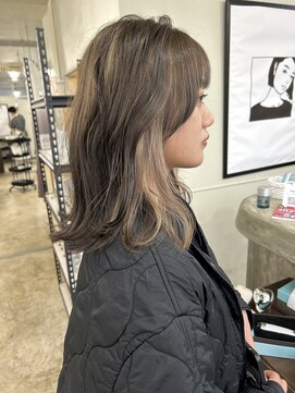 アミーリットルアットタクマ(amie:L at takuma) ベージュインナーカラー