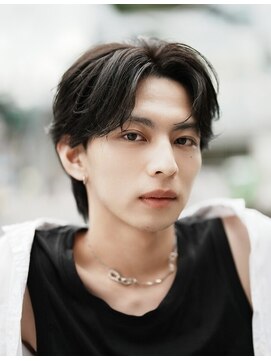 アンドサンズ(&SONS) センターパート/ニュアンスパーマ/メンズパーマ