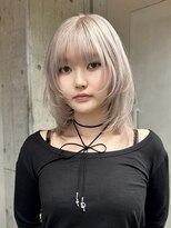 ソル ジングウマエ(SOL JINGUMAE)&nbsp;ミルクティーベージュダブルカラーグレージュカラーハイライト