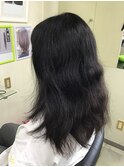 ナチュラルストレート。