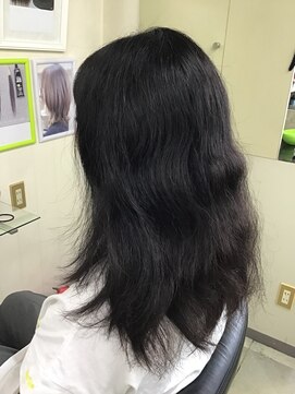 ヘアークリップバース ナチュラルストレート。