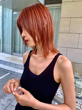 アリートウキョウ(ALLY TOKYO) ショートウルフカット顔周りレイヤーカットハイレイヤーシャギー