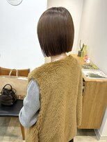 ハイフ(haif)&nbsp;【haif】パツッとボブ×ブラウンベージュ