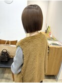 【haif】パツッとボブ×ブラウンベージュ