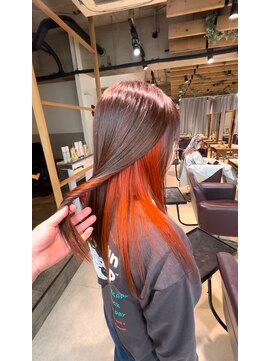 トゥルース 獨協大学前店(Hair&Make TRUTH) オレンジインナーカラー