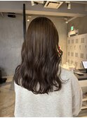 ロングヘアヨシンモリオリーブベージュブラウンワンカラー20代