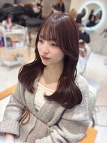 エヌ 大阪梅田店(enu)&nbsp;#韓国#艶カラー#酸性ストレート#梅田#チェリーブラウン
