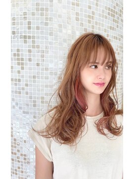 アレックス 西神中央店(alex) インナーカラーピンク/イヤリングカラー20代30代40代