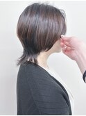 =くびれショートウルフレイヤー大人マッシュウルフカット30代