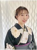 シニヨンセット＆袴着付け