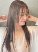 シースルーバング◆透明感ベージュカラー[大宮]