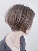 ツヤ系丸みショートボブ♪