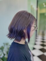 シエルナ 金町(SIERNA)&nbsp;インナーカラー/ブリーチ１回/髪質改善/ラベンダー