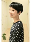 ベリーショート前髪ありイメチェン20代30代40代50代刈り上げ