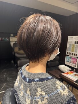 ハピネス クローバー 八木店(Happiness CLOVER) マッシュショート　白髪ぼかし　ベージュカラー　大和八木