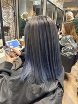 シエル 立川店(CIEL) 【CIEL×久光】ブルーグレーのアンブレラカラー