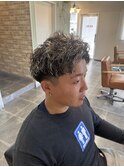ハイライト＋パーマ＋カット